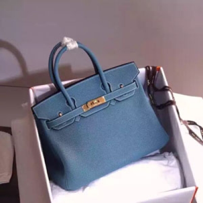 H5235- 愛馬仕Hermes  鉑金Birkin   經典原版進口Togo皮    金銀扣現貨   蠟線縫紉