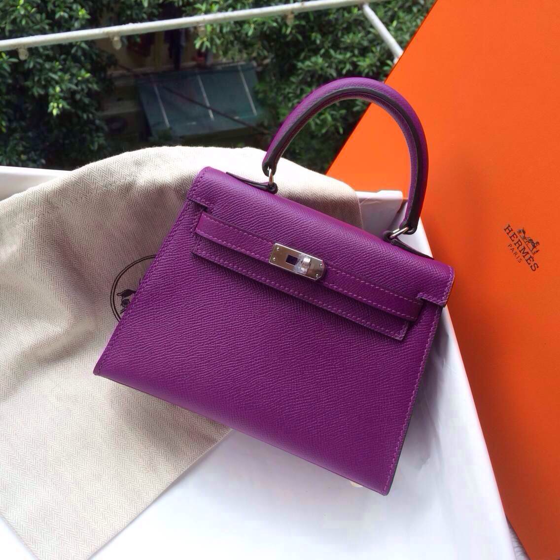 愛馬仕Hermes 女包 mini kelly 進口原版EPSOM皮 手