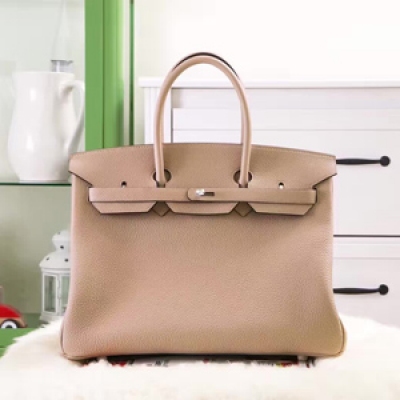 Hermes  斑鳩灰 birkin 35 銀扣 togo