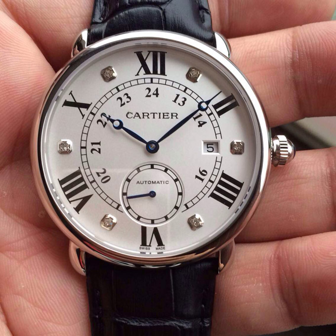 Cartier 卡地亞 Ronde Louis系列自動機械 玫瑰金男表 W6801005