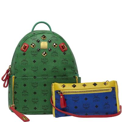 MCM包包 > MCM2015DUAL STARK鉚釘時尚雙肩包