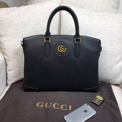 gucci：休閒公事包：進口頭層原版牛皮 經典復古古銅色五金 高端大氣上檔次 喜歡成熟穩重的請下手吧 高端品質 尊享品質