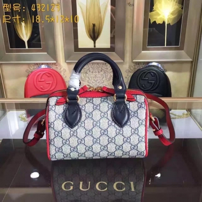 【GUCCI-古奇】十年打造專業GUCCI   市場頂級獨家控貨專/櫃品質  採用進口牛皮，原廠五金！精緻做工。獨家實物拍照品質如圖可見。 。款號：432123。尺寸：18.5*12*10