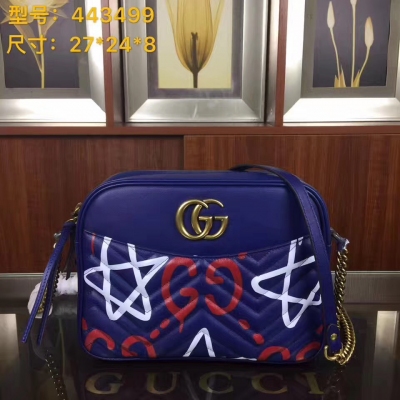 【GUCCI-古奇】 十年打造專業GUCCI 市場頂級獨家控貨，專櫃品質 採用進口牛皮，原廠五金！精緻做工。獨家實物拍照 品質如圖可見 。款號：443499。尺寸：27*20*8