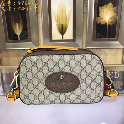 【GUCCI-古馳】 十年打造專業GUCCI 市場頂級獨家控貨，專櫃品質 採用進口牛皮，原廠五金！精緻做工。 獨家實物拍照 品質如圖可見 。款號：476466。尺寸：24*15*7.6