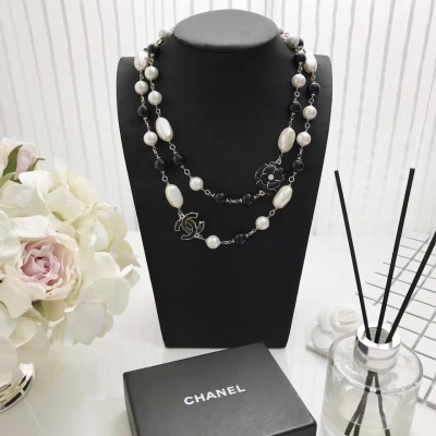 chanel 2017早春新款火爆新款毛衣鏈好美 專櫃材質黃銅 原單品質