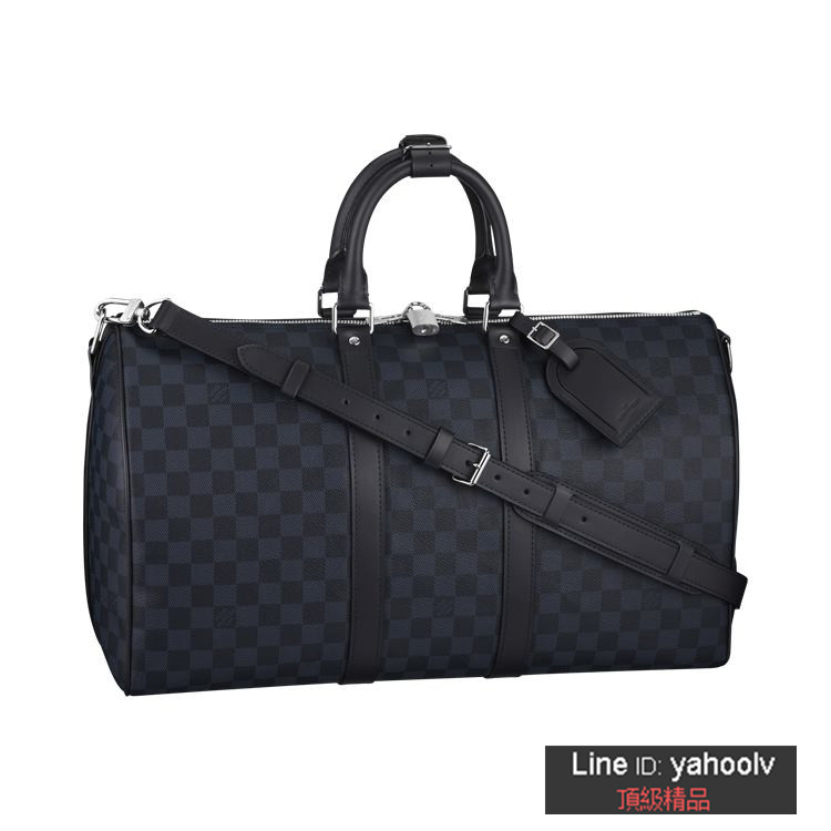 lv黑色棋盤格 旅行包Keepall-45-DAMIER-COBALT-N41349