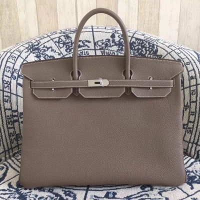 Hermes 愛馬仕Birkin黑色40cm 手提肩背女包