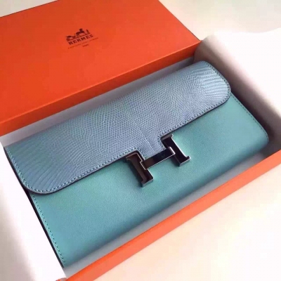 Hermès Constace 經典康斯坦H扣手包 德國進口swift小牛皮 / 蜥蜴皮 海葵紫 手工訂制 SIZE：21*13*3CM