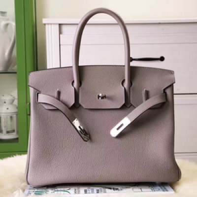 Hermes  海鷗灰 birkin 35 銀扣 togo