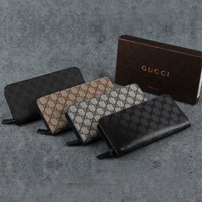 2014新款GUCCI 古馳 休閑時尚 長款拉鏈皮夾皮夾 233088