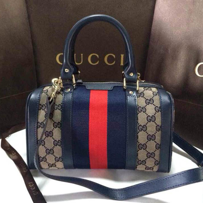 Gucci 古馳 佈配進口牛皮波士頓手提單肩女包 269876 四色