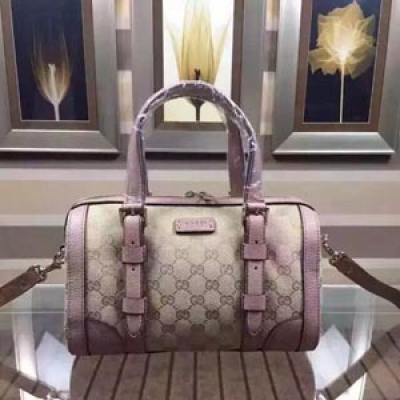 【GUCCI】專櫃新款   市場頂級獨家控貨，專/櫃品質  ，原版皮，精緻做工。獨家實物拍照品質如圖可見 。款號：387601。尺寸：26.5*17*15。顏色：裸粉