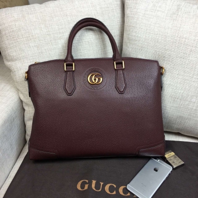 尺寸38x29x8：gucci：休閒公事包：進口頭層原版牛皮 經典復古古銅色五金 高端大氣上檔次 喜歡成熟穩重的請下手吧 高端品質 尊享品質