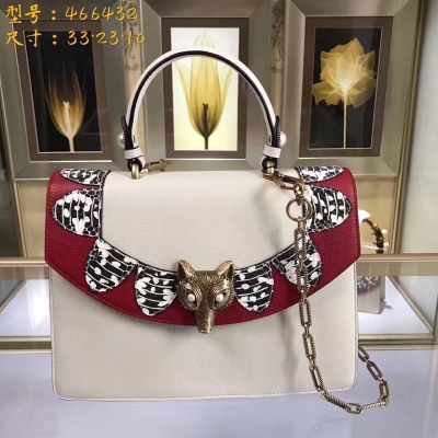 【GUCCI-古奇】十年打造專業GUCCI 市場頂級獨家控貨，專櫃品質 採用進口牛皮，原廠五金！精緻做工。獨家實物拍照 品質如圖可見 。款號：466432。尺寸：33*23*10