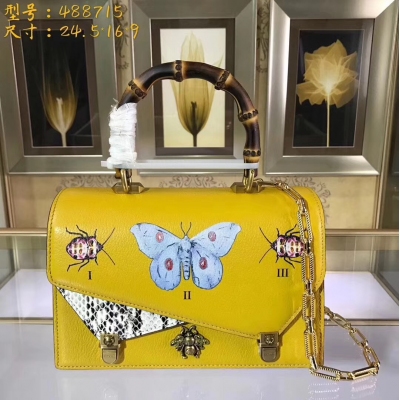 【GUCCI-古奇】十年打造專業GUCCI   市場頂級獨家控貨，[太陽]專/櫃品質  採用進口牛皮，原廠五金！精緻做工。獨家實物拍照品質如圖可見 。款號：488715。尺寸：24.5*16*9