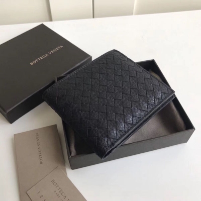 BOTTEGA VENETA BV 110915短夾 定制荔枝紋 秋冬純手工編織 男女同款 11.5X9.5手感無需多言