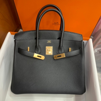 Hermes愛馬仕 birkin CK89黑 TOGO30cm 金  頂級手縫 工匠精神