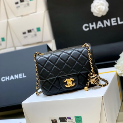 Chanel香奈兒 2022P最新核桃金球 少量到貨啦 只做至尊版本，純原廠系列 獨家原廠方框正品羊皮 24k鍍厚金全鋼五金 成本極高 除了金球不一樣，其他都和老款一樣哦 1786，17cm/1787，20cm